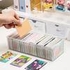 1pc Japanese Style Card Storage Box With Large Capacity Dust-proof Partition Game Card Storage Box Accessories