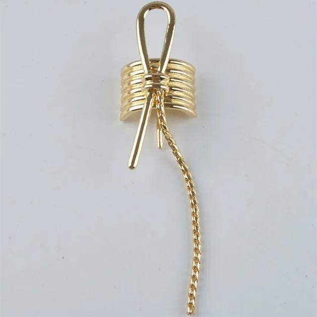 New Korean Low Ponytail Holder Buckle Trendy personality Retro Metal Advanced Punk Clips Hair Accessories for Women Headwear