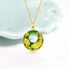 Xiaohongshu Luxury Koi Lotus Pendant Necklace for Women - Elegant Peace Buckle Clavicle Chain