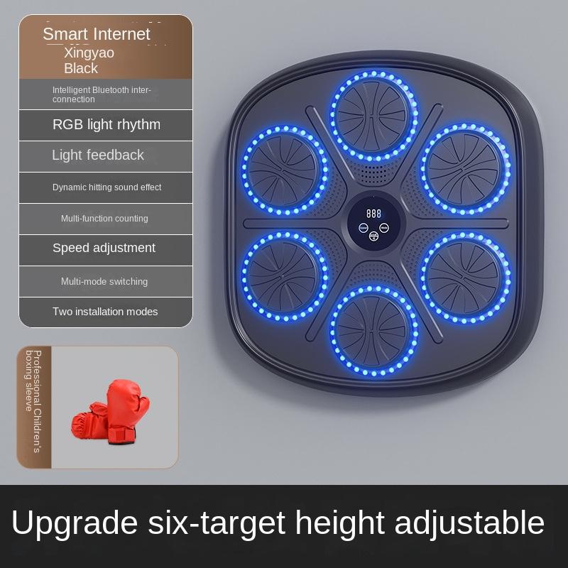 Inteligentna muzyka Bluetooth Boks Ściana docelowa Dziecięcy sprzęt do treningu bokserskiego Maszyna do boksu Sprzęt do ćwiczeń domowych Cel bokserski