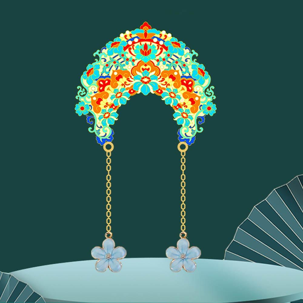 

Painted Book Clip Metal Pagination Mark Creative Brass Bookmark Stationery Style 1