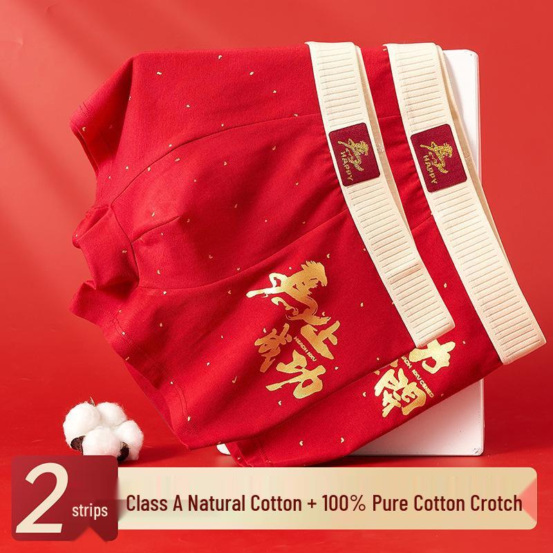 Boys' Full Cotton Underwear (Ages 15-18) - Pure Cotton Crotch for Autumn/Winter