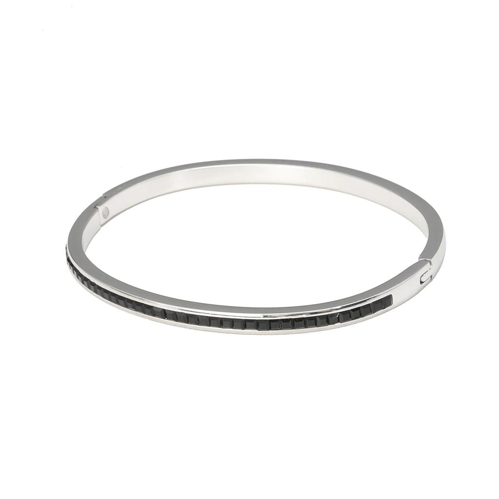 CARLIDANA Luxury Colorful Orange Enamel Bangles Bracelets for Women Party Gift Fashion Bangles Original Stainless Steel Jewelry