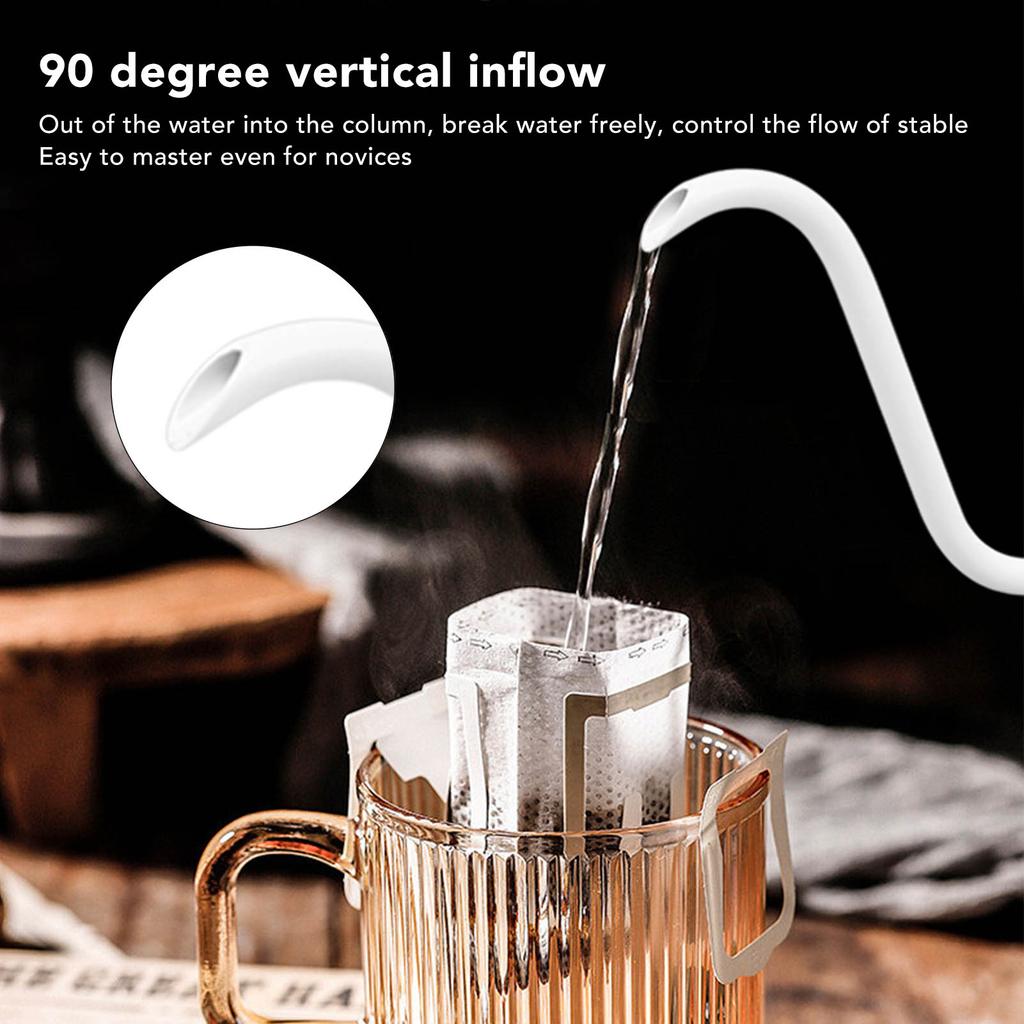 Spout Coffee Pot Professional 600ml Capacity Stainless Steel Gooseneck Coffee Kettle for Home Travel