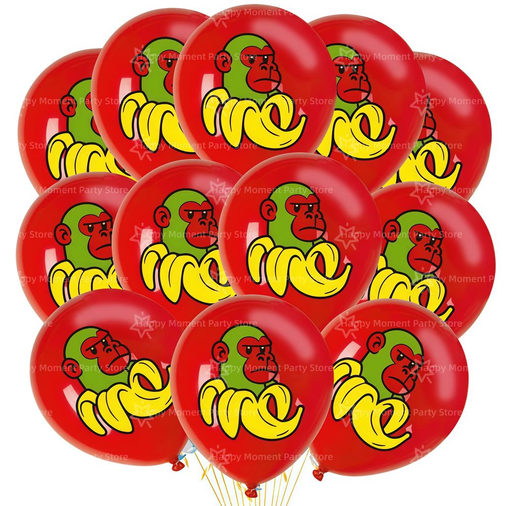 Italian Brainrot Birthday Party Decoration Tung Tung Tung Balloon Sahur Tralalo Foil Balloon Latex Balloon brainrot Party Favors