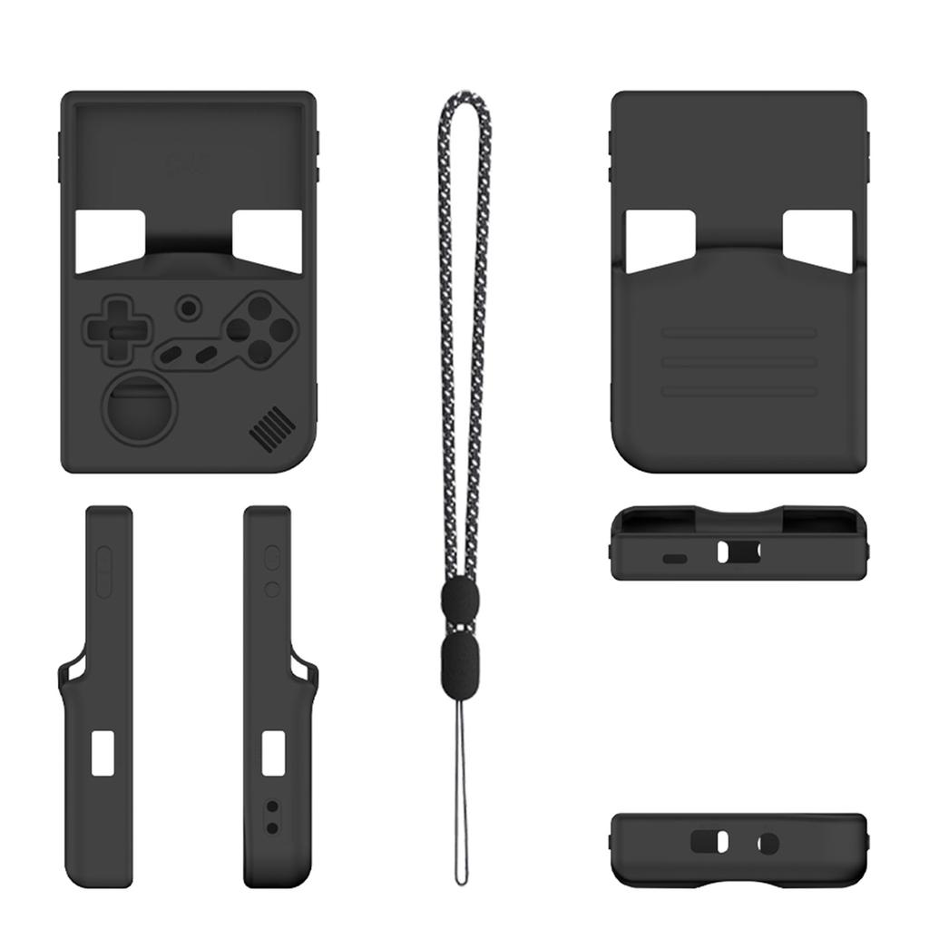 Protector Cover for RG40XXV Protective Case Scratchproof Shell Game Console Silicone Case Gamepad Sleeve with Lanyard