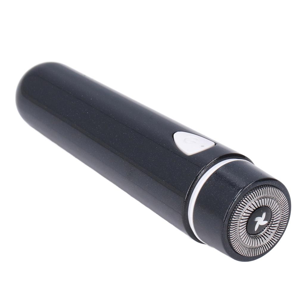 Tragbarer Mini Elektrorasierer Geräuscharm Schnellladung Rasierapparat für Männer Frauen Reise Schwarz