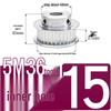 Stepped Timing Pulley 5M, 36 Teeth, T-Slot Width 16/21/27, Bore 5-25mm, BF Type.
