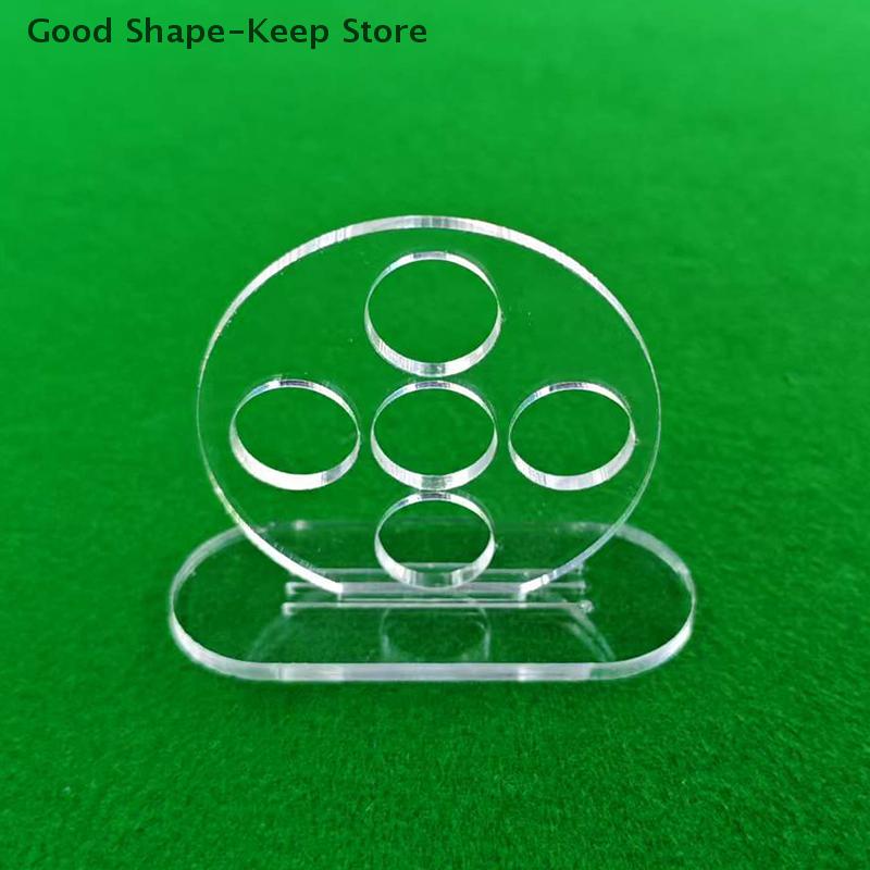 1PC Billiard Rod Trainer Billiard Stroke Exerciser Transparent 1/5 Holes Pool Cue Stroke Training Device Billiards Accessories
