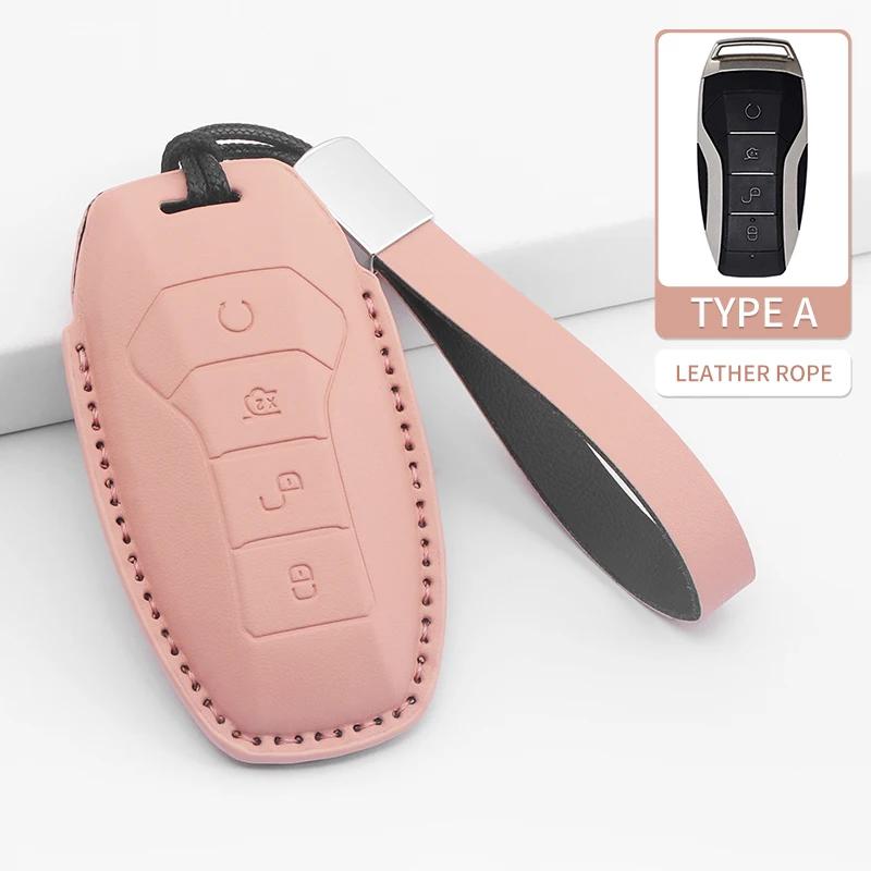 Car Key Cover For BYD Atto 3 Han EV Dolphin PU Car Key Protector Shell Accessories