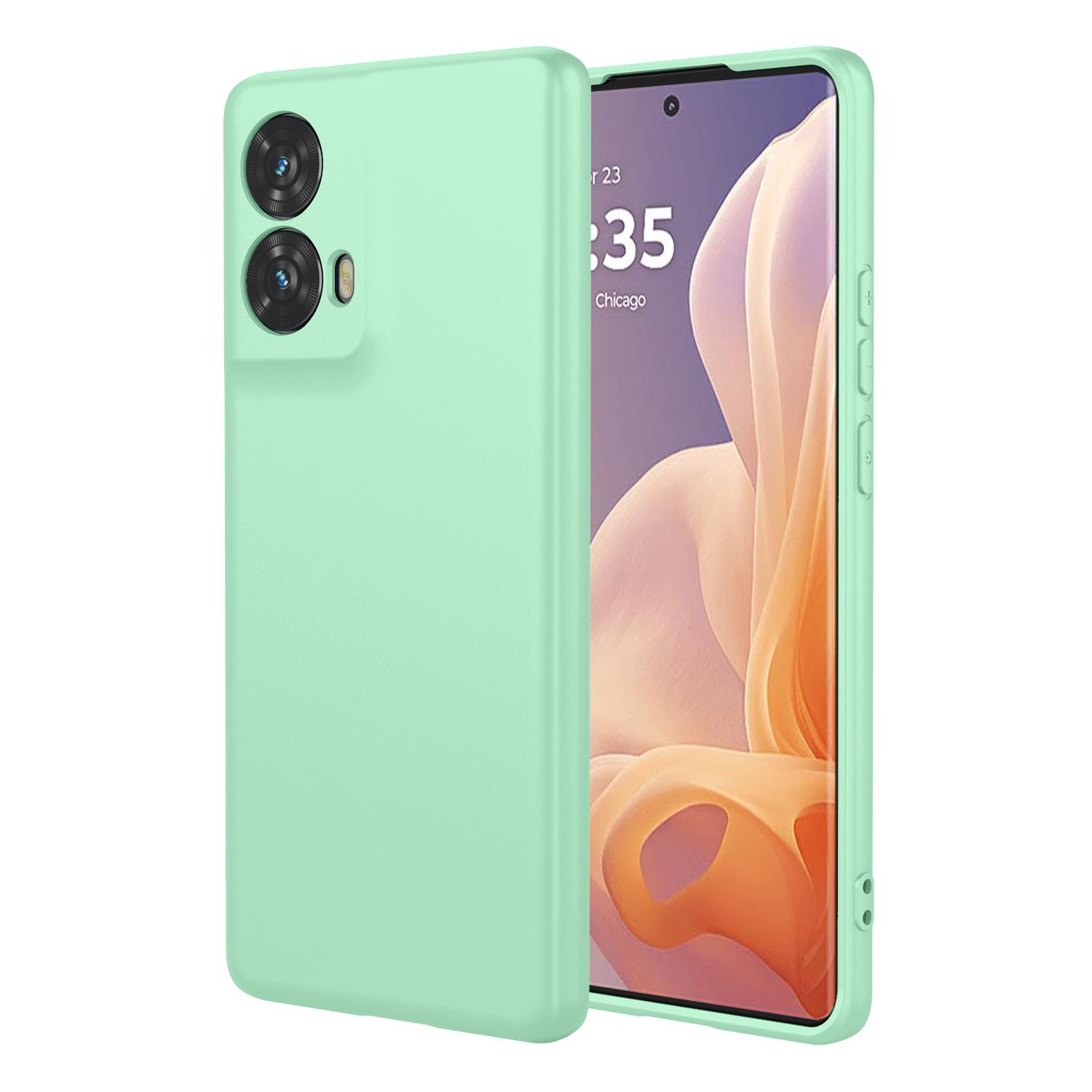 

For Motorola Moto G85 5G/S50 Neo 5G Case Soft TPU Shockproof Protective Phone Cover Matcha Green