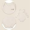 Withorganic Organic Cotton Newborn Bodysuit 2-Piece Set - Tiger Friend + Basic