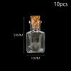10Pcs Small Glass Bottles With Cork Stoppers Diy Decoration Mini Glass Vials Cork Message Glass Vial Wishing Bottles