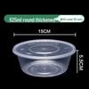 CIBO Disposable Round Food Containers with Lids