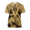 Jumeast 3D Evil Satanism Satan Bedruckte Herren-T-Shirts Grunge Y2K Casual T-Shirts Horror Fashion Streetwear T-shirty Gothic Tops