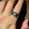 Retro Blue Eye Owl Adjustable Open Ring Punk Gothic Edgy Jewelry For Men Women Creative Animal Accessories Cute Gift For Family