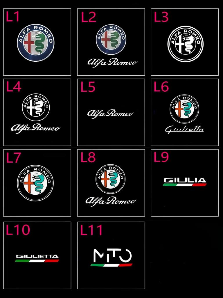 LMET5 2X LED Car Welcome Logo Light Door Projector Light For Alfa Romeo Giulia 952 Tonale Mito Stelvio 949 Spider 159 166 GT Giulietta