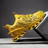 Mens Running Shoes New Flame Printed Luxury Sneakers Trendy Breathe Cushioning Street Sports Fitness Casual Trendy Tennis Shoes