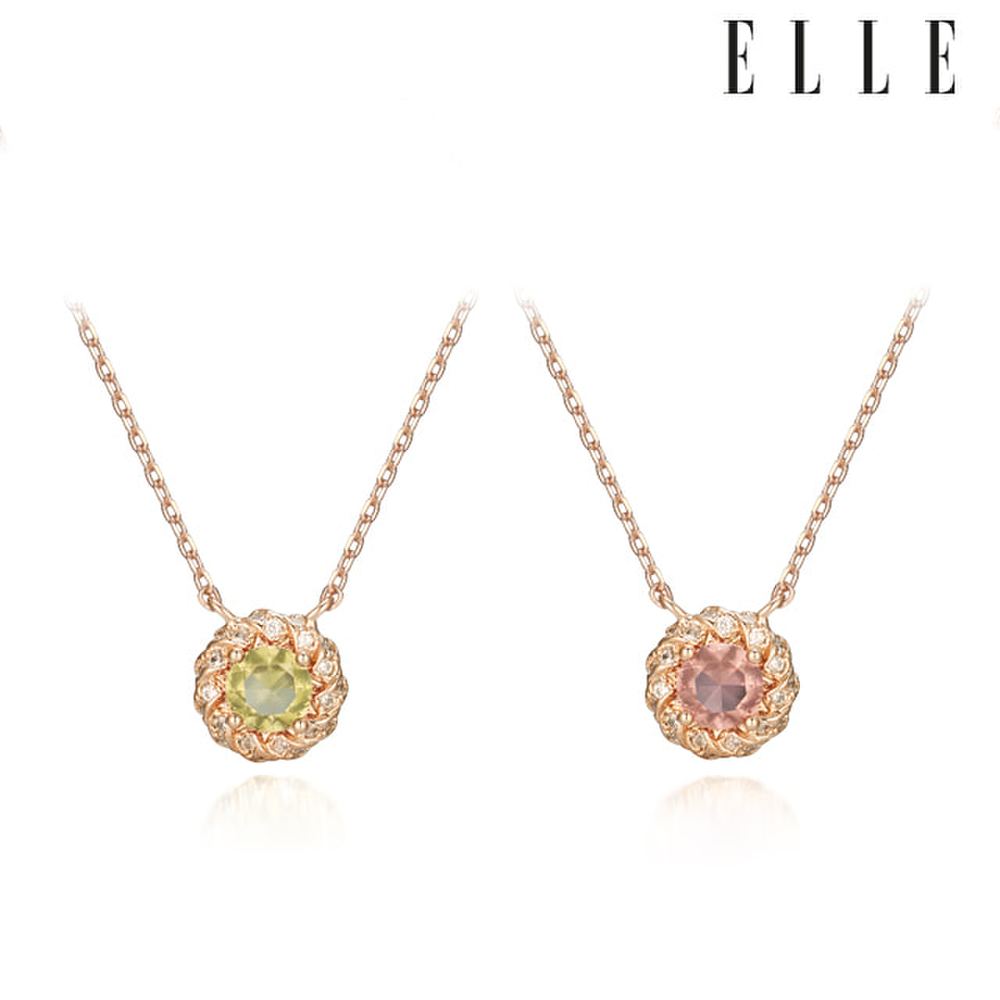 [Elle] Alexandrite Round Necklace Elbrnn129