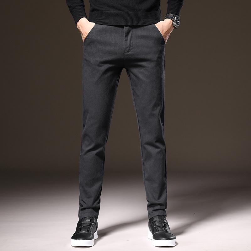 Men's Slim Fit Velvet-Lined Business Casual Pants - Stylish, Comfortable, and High-Quality Trousers