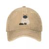 Himalaya Katze Baseballkappen Mode Verwaschene Denim Hüte Outdoor Verstellbare Kappe Sport Baseball Cowboyhut für Männer Frauen