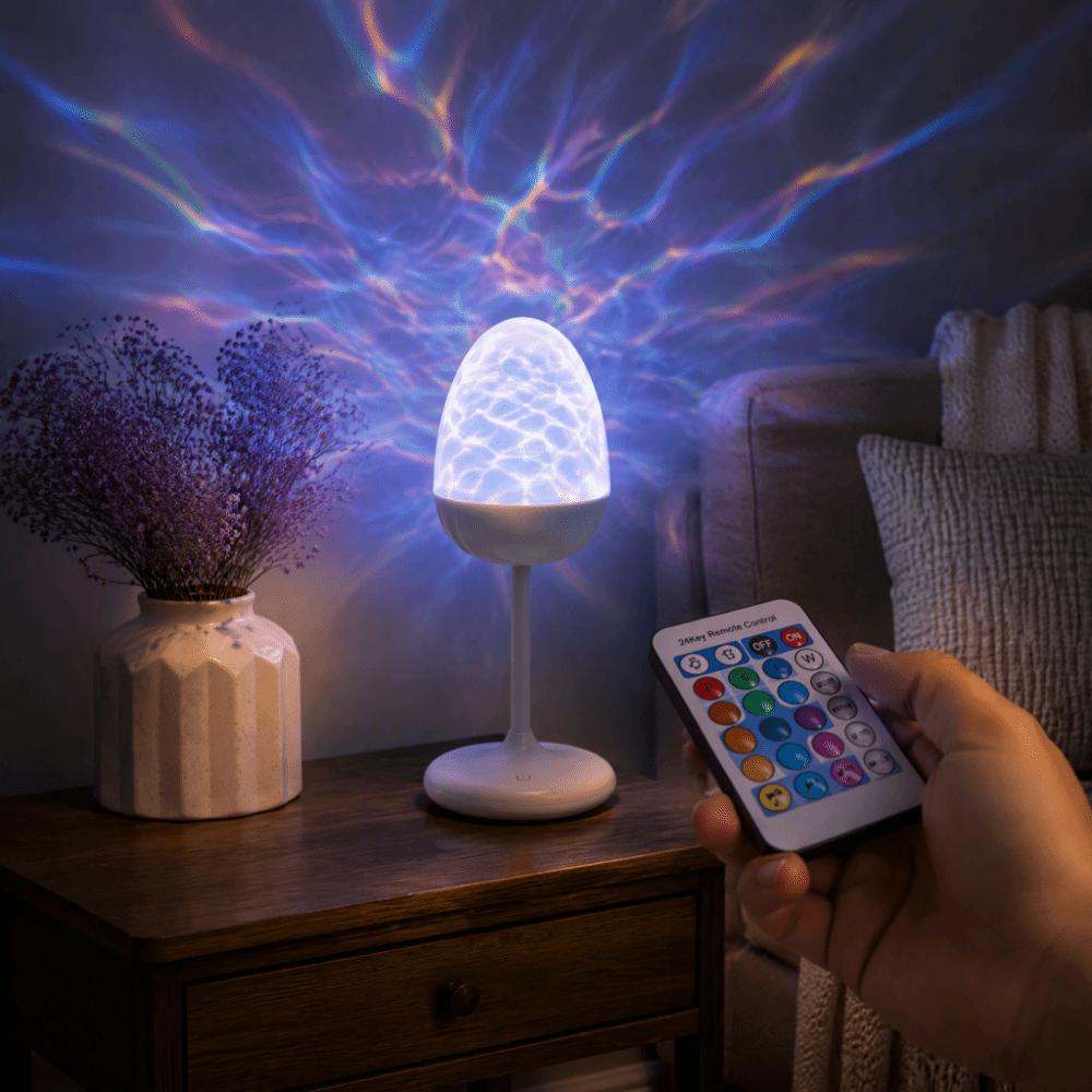 Water Wave Projection Bluetooth Speaker Ambient Lighting Projection Lamp Indoor Use
