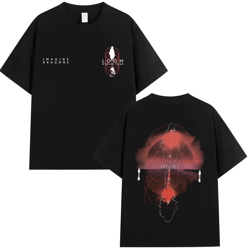Rockband Imagine Dragons Musikalbum T-Shirt Mode Hip Hop T-Shirt Männer Frauen Baumwolle Komfort Kurzarm T-Shirts Streetwear