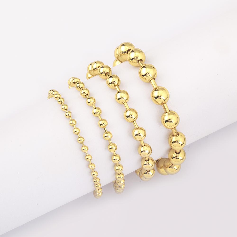 Nidin Hot Sale Original Design Round Beads Charm Bracelets Adjustable 4 Sizes For Women Fashion Versatile Jewelry Accessories