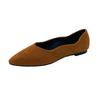 Women Flats Spring Solid Color Flat Shoes Casual Non Slip Sneakers Rubber Sole Pointed Loafers Comfortable Women Shoes