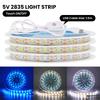 5V USB Dimmable LED Strip With Switch SMD 2835 60LEDs/M Flexible Senson Light Tape Ribbon Backlight For Room Cabinet TV Lighting