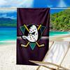 Asciugamano da Spiaggia in Microfibra Anaheim Ducks Hockey Team, Leggero e Asciugatura Rapida, per Viaggi Estivi, Essenziale per la Spiaggia, Piscina all'Aperto