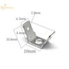 10 Pcs 6.3 MM Double Connector Bevel Inserts Bilateral Capacitance Connecting Terminal Right Angle DJ6126-C6.3