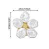 Fashion Alloy Pearl Button Covers Shirt Sleeve Cufflinks Flower Collar Clips Decorative Elegant Accessories