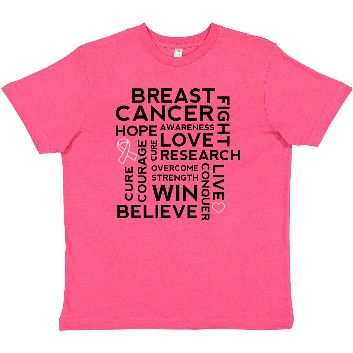 Inktastic Breast Cancer Awareness Month Saying Youth T-Shirt Support Sayings Tee 100