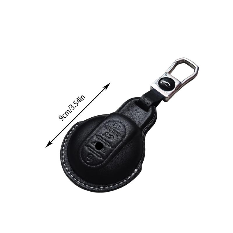Genuine Leather Car Key Case Cover Fob For Bmw Mini Cooper S One Jcw F54 F55 F56 F57 F60 Clubman Countryman Keychain Durable Fob