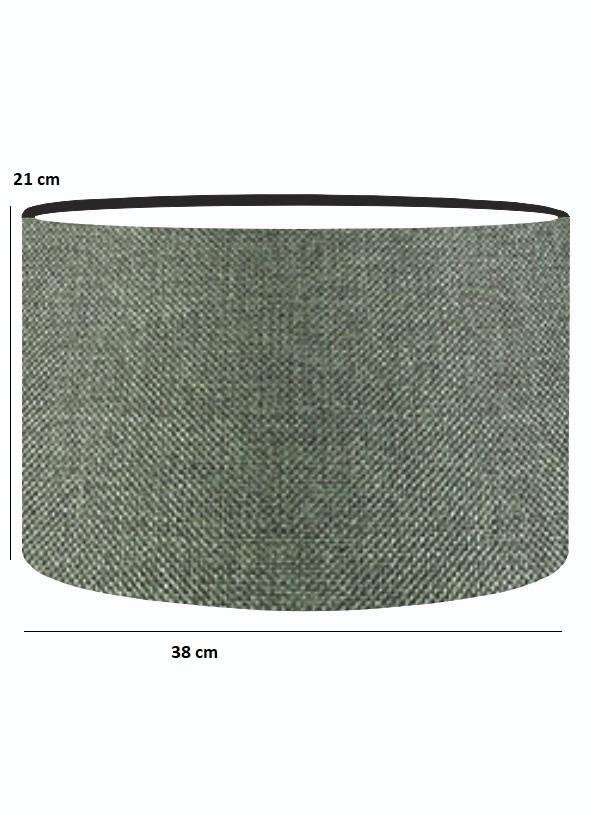 Praktická náhradní hlava stojací lampy khaki zelená látka