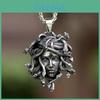 Retro Medusa Snake Animal Pendant Necklace With Zinc Alloy Charm For Gothic Style