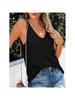 Women's Sleeveless V Neck Sweater Vest Loose Knit Cami Tank Top for Spring Summer