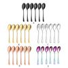 EIOLWJIEO 6pieces Elegant Appearance Stainless Steel Set Durable For Stylish Dining Convenient Storage Serving Spoons Sets, golden