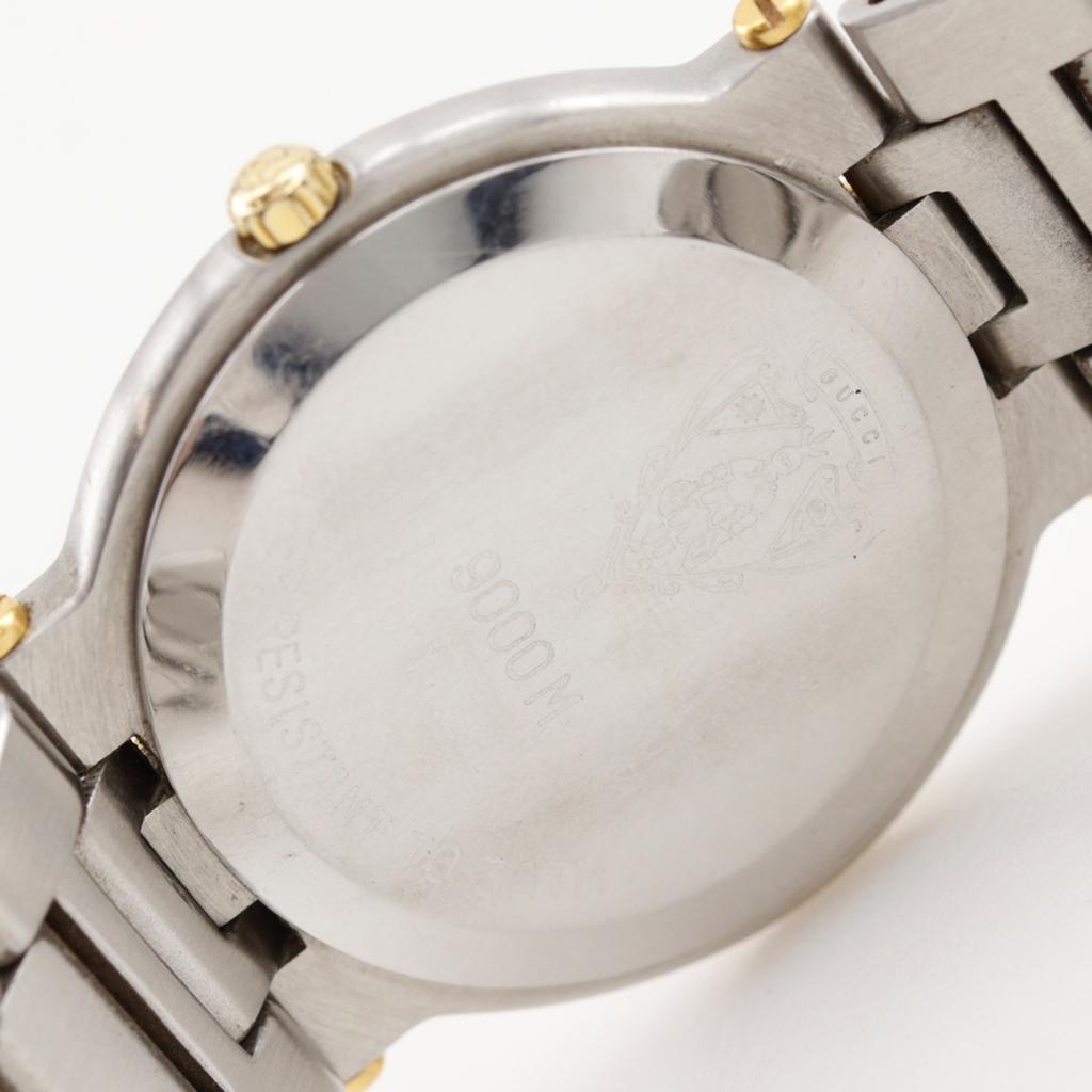 GUCCI Watches 9000M IvoryDial Stainless Steel Quartz Analog display unisex Used