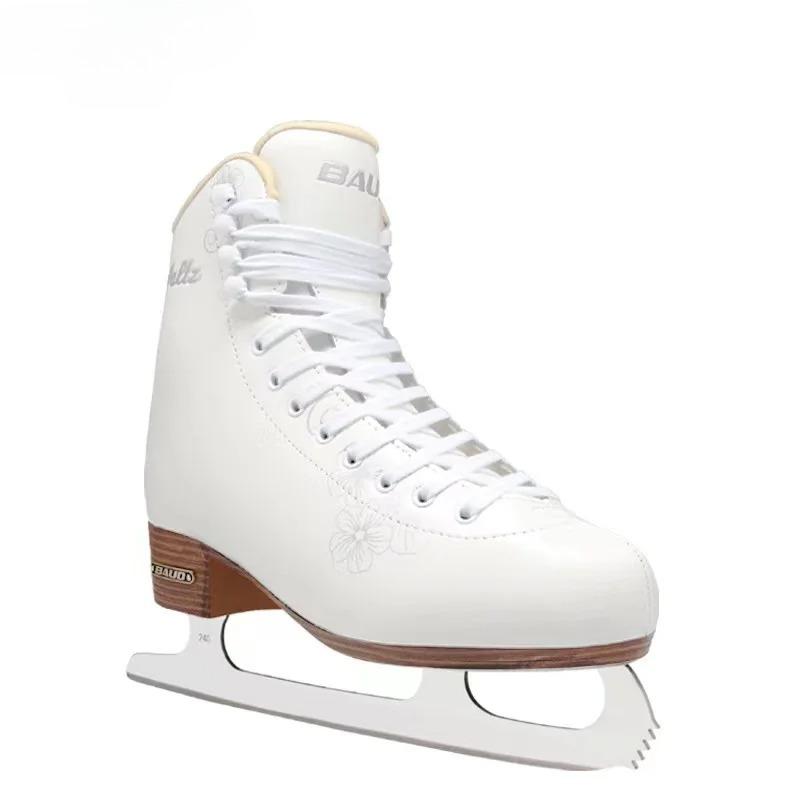 Genuine Leather Ice Figure Speed Skates Shoes, Waterproof, Professional Thermal Warm, Thicken with Ice Blade for Kids and Adult