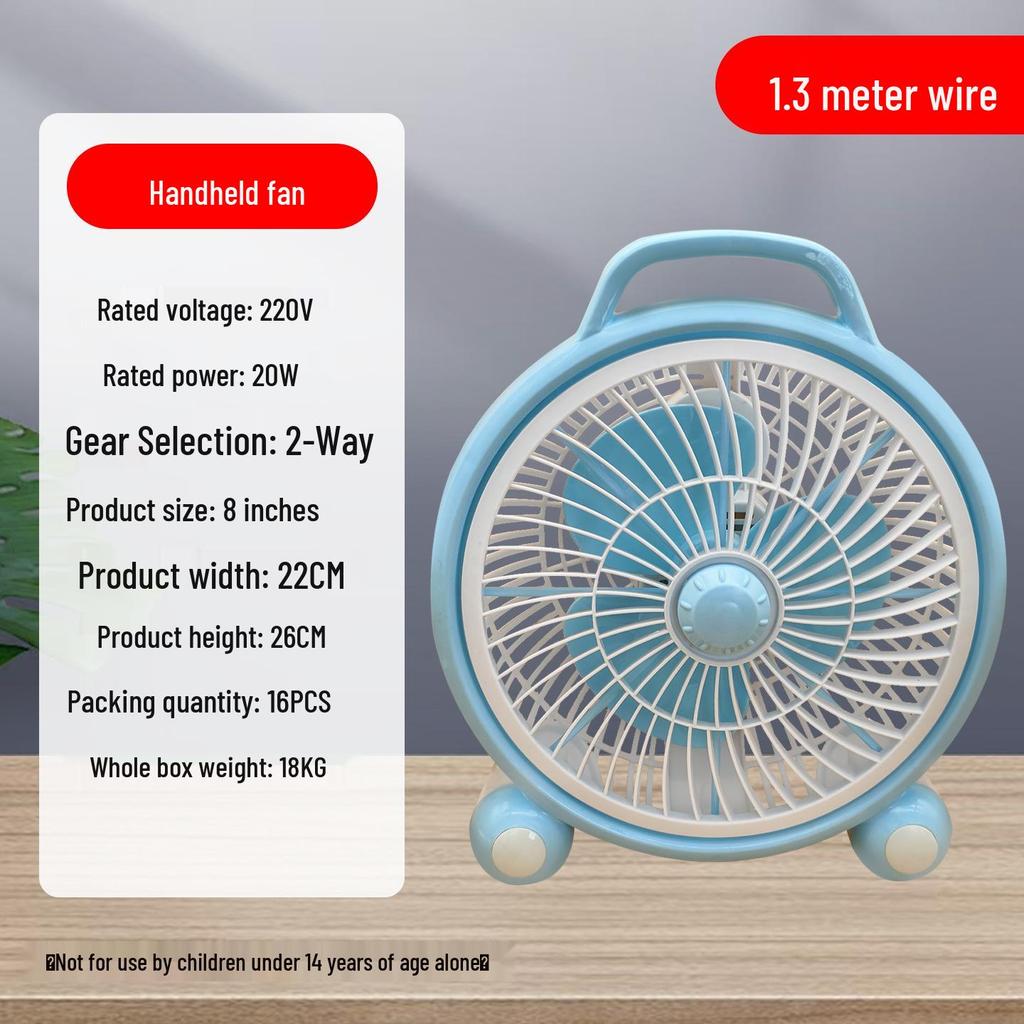 Portable Oscillating Clip Fan for Dormitory or Office