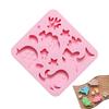Silicone Molds 10 Hole Marine Fish Silicone Chocolate Mold Mix Animal Candy Jelly Ice Cubes Mould Cake Decor Candle Baking Tools