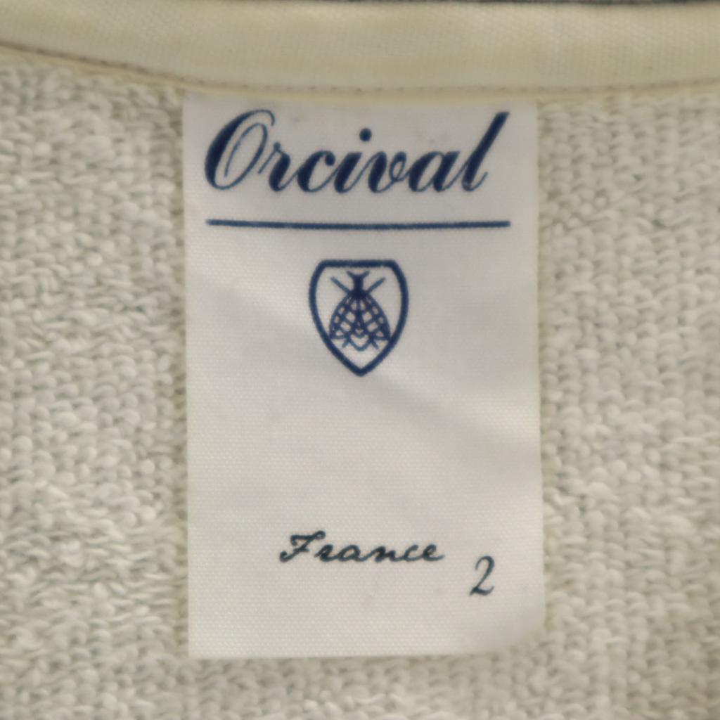 ORCIVAL made in Japan Long sleeve sweat Zip hoodie 2 gray Women Used