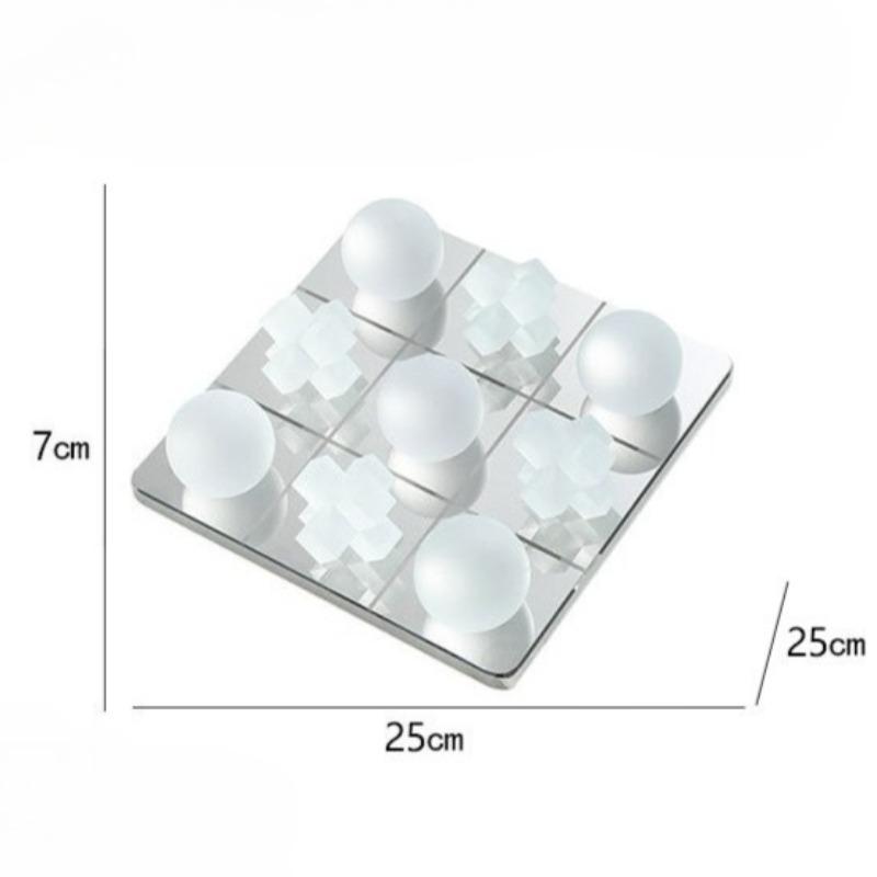 

Stainless Steel Simple Square Ornaments Entrance Hall Modern Imitation Chessboard Living Room Ornaments Bedroom Home Decoration