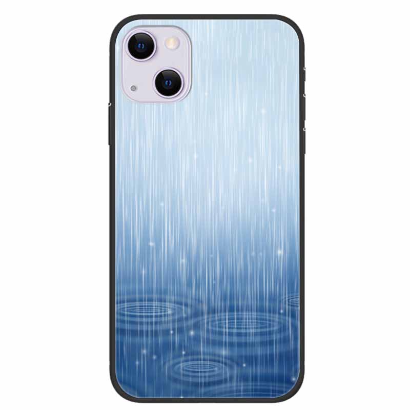 For iPhone 14/14 Plus Case Black Silicone Soft TPU Luxury Flower Animal Back Cover For iPhone 14/14 Plus New Shells for iPhone14