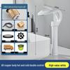 Copper Dual-Use Waterfall Faucet, Splash-Proof, Hot/Cold, Undermount Installation for Washbasins