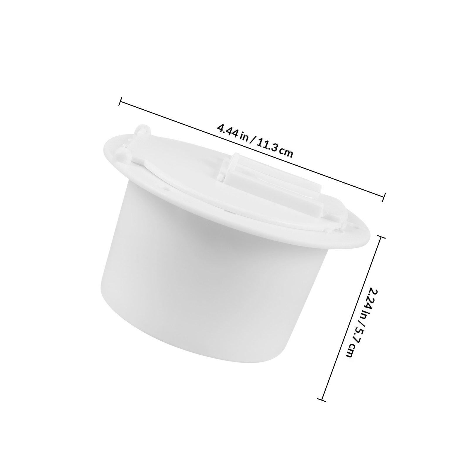 

1 set Black Round Electrical Access Hatch For Rvs Yachts Management Waterproof Storage Durable Plastic Cable Passthrough Hole Rv білий