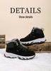 Red Dragonfly Men's Winter Thick-Sole Height-Increasing Warm High-Top Sneakers