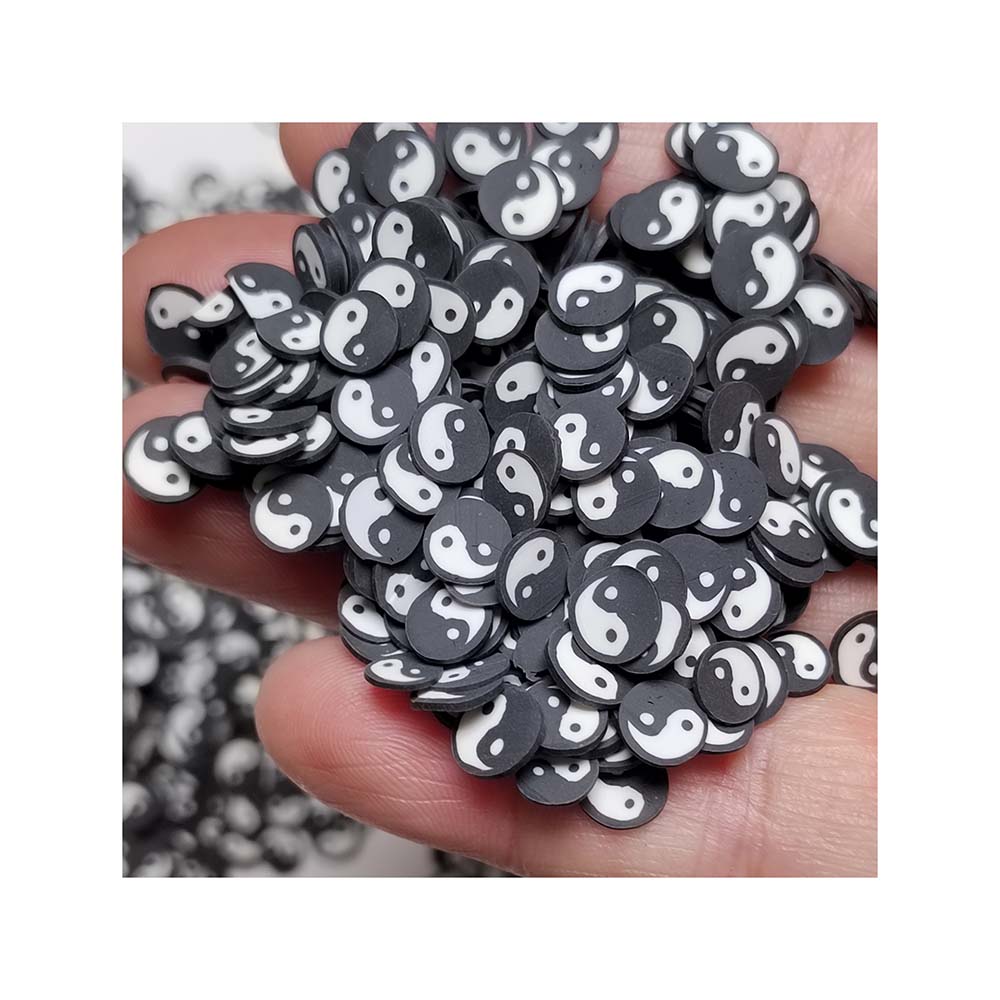 Chinese Style Eight Diagrams YinYang Polymer Hot Clay Slice for Craft Making
